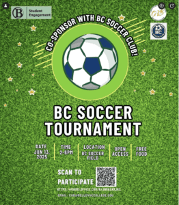 BC Soccer Tournament, Friday, June 13, 2 - 6 PM
